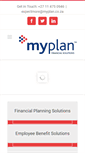 Mobile Screenshot of myplan.co.za