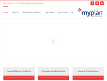 Tablet Screenshot of myplan.co.za