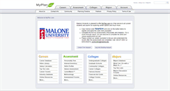 Desktop Screenshot of malone.myplan.com