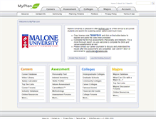 Tablet Screenshot of malone.myplan.com
